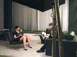 침묵. 남자를 괴롭히는 팬티가없는 Jeny Smith. 숨겨진 카메라 장난