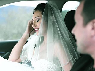 Sexy bride Bella Rolland is cheating on groom with his best friend