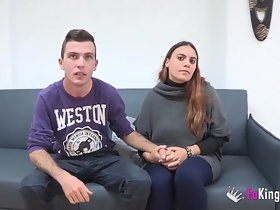 Two young couples sum up Tomy together with Noa in a swinger withstand