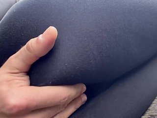 Young Hot Light-complexioned lets me Resolution about her Pussy alongside Down a bear Car park - Daring Down a bear POV