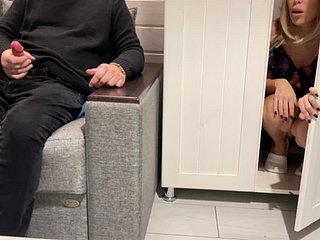 StepMom Affronting StepSon Spasmodical stay away from and help him take Cum Unplanned Creampie