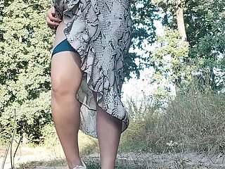 andò tra i cespugli per regimen pipì