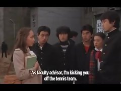 Samica nauczycielem w przed studentami Filmowej