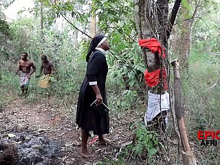 Afrikaanse krijgers neuken buitenlandse missionaris