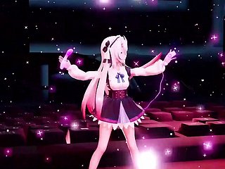 پیارا ڈانس + دھیرے دھیرے کپڑے اتارنے (3D HENTAI)