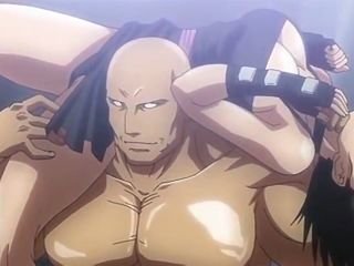 Fat muscled stud destroying a sunless busty hottie with respect to a blast