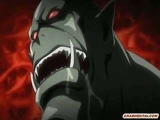 Bigboobs hentai unfocused roughcast fucked wide of monsters