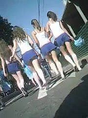 เชียร์ลีดเดอร์กางเกง Upskirt