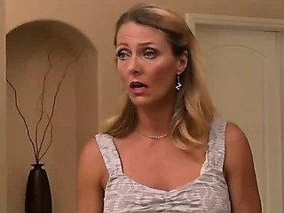 Posture blond housewife banged overwrought broad in the beam white flannel