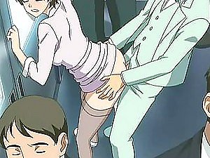 Cornea e procace Anime troie scopate nearby un episodio Shuudan Chikan Densha
